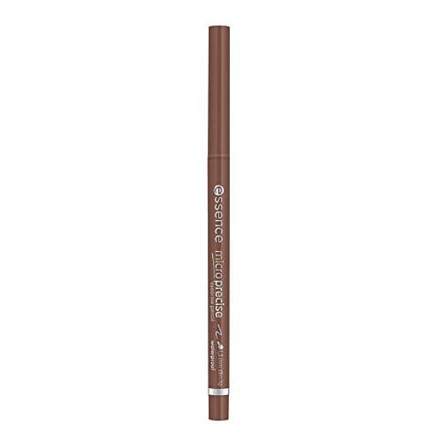 Essence Crayon microprécis pour sourcils, n° 02, marron, durable, définitif, naturel, végétalien, imperméable, sans particules de microplastique, sans parfum, lot de 5 (5 x 0,05 g) - Image 4