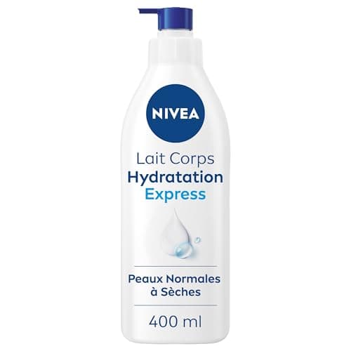 NIVEA Hydration Express Body Lotion 72h (1 x 400 ml) - Pure Hyaluronic Acid Moisturizing Body Lotion - Fast Moisturizing Body Care - Nourishing Serum for Normal Skin - Image 3