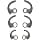 Black Stork 3 Pairs In-Ear Headphones S/M/L Compatible with Sony MDR-XB50BS SP600n SP700n - Image 2