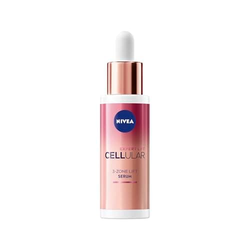 NIVEA Cellular Expert Lift Sérum visage effet liftant 3 zones (1 x 30 ml), Soin visage anti-rides concentré en Bakuchiol, Sérum anti-âge pour visage, cou & décolleté - Image 4