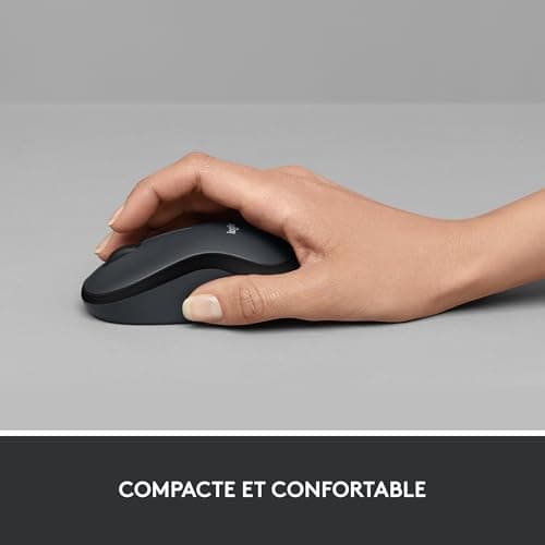 Logitech M220 Silent Wireless Mouse, 2.4 GHz with USB Receiver, 1000 DPI Sensor Resolution, 18 Months Battery, Ambidextrous, Compatible with PC, Mac, Laptop – Grey - Image 5