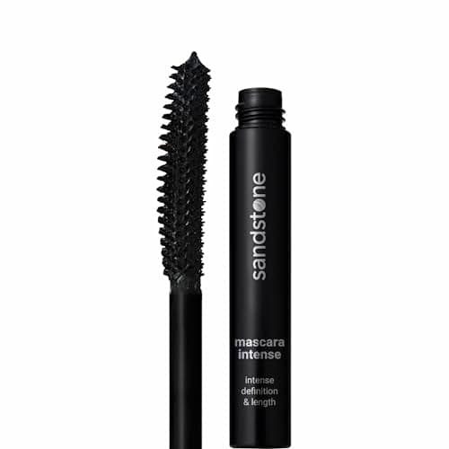 Sandstone Scandinavia Mascara Intense pour Yeux Sensibles - Hypoallergénique & Vegan - Anti-Bavures - Allongeant & Séparateur - Sans Parfum (Noir) - Image 2