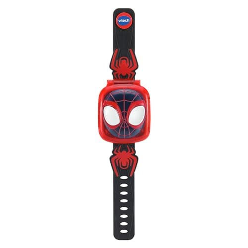 VTech - Spin Interactive Game Watch - Spidey Children's Watch with Animated Screen, Adjustable Strap, 9 Dials, 4 Educational Games - Marvel Toy - Gift for Children from 3 Years to 7 Years - French - Image 6