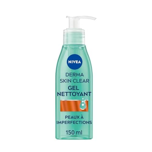 NIVEA - Gel Nettoyant Visage Derma Skin Clear - Nettoie En Profondeur - Réduit L'Excès De Sébum & Les Imperfections - Acide Salicylique, Sel Marin & Niacinamide - Peaux À Imperfections - 150 ml - Image 2