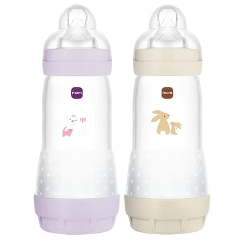 MAM Easy Start Anti-Colic Bottle 320 ml Lilac + Sand Pack of 2 - Image 2