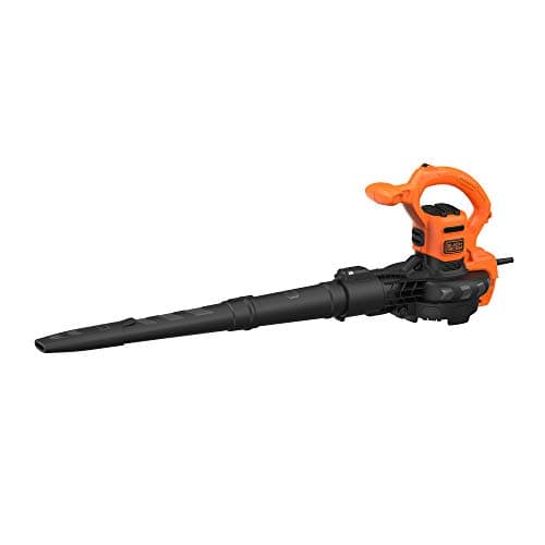 BLACK+DECKER BEBLV260 3-in-1 Electric Leaf Vacuum Cleaner with Grinder, 315 km/h High Blow Speed, 55 Litre Collector Bag, for Patios, Paths, Driveways, Black/Orange - Image 4