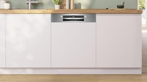 Bosch SMI4HCS07E, Series 4, Dishwasher 60 cm, Built-In with Headband, Brushed steel - Image 4