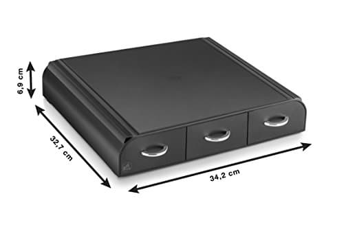 CEP Coffee Capsule Pod Holder Organizer with 3 Drawers, Nespresso Compatible, Take A Break, Black - Image 5