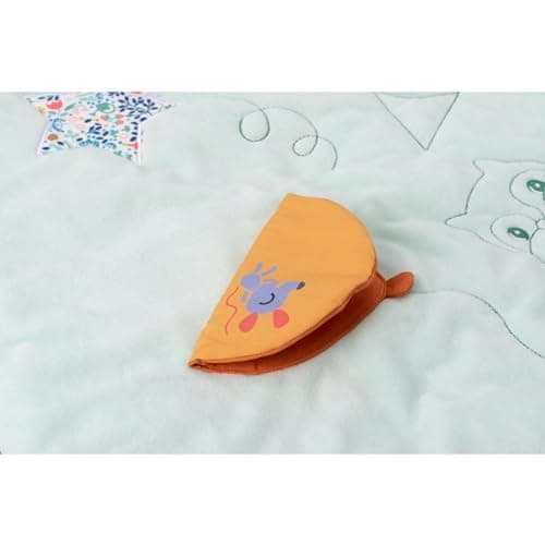 Lilliputiens Play Mat - Sleeping Bag - 2 in 1 Baby Joe the Dragon Mat - Sensory Play Mat and Cozy Sleeping Bag - Interactive Activities, Glow in the Dark Stars - 83463 - Image 8