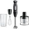Braun MultiQuick 5 Pro MQ 55236 M, Hand Blender PowerBell Plus Technology, 25 Speeds & Turbo, Easy Click Plus System, 600 ml Chopper, Metal Whisk and Beaker 600 ml, 1000 W, Black - Image 2