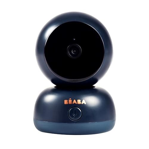 BÉABA, Baby Monitor, 2-in-1 Video Monitor/Dedicated Mobile App, HD Camera, 360° Rotation, Night Vision, Walkie Talkie, Lullabies, Temperature/Humidity Control, Zen Premium Midnight Blue - Image 5