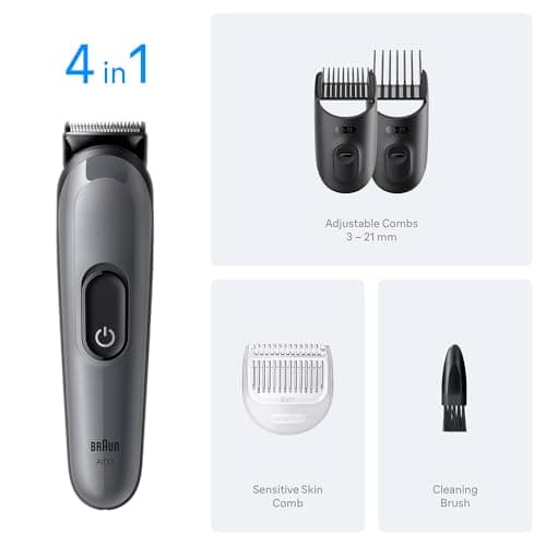 Braun All-in-One Series 3 AIO3500 Men's Grooming Grey - Image 7