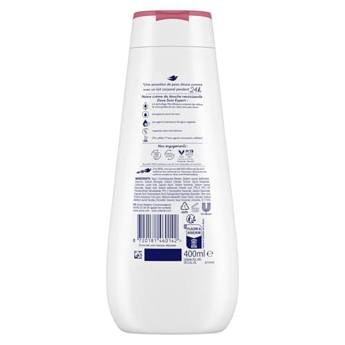 DOVE - Advanced Care Pomegranate & Hibiscus Shower Cream - Dermatologically tested - Soft skin sensation for 24 hours (2 x 400 ml) - Image 5