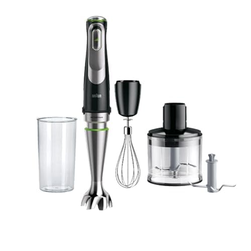 Braun MultiQuick 9 Manual Blender XL with PowerDrive Active Technology 500ml 600ml BPA Free Beaker with Lid 1200W MQ 9135XI Black - Image 2