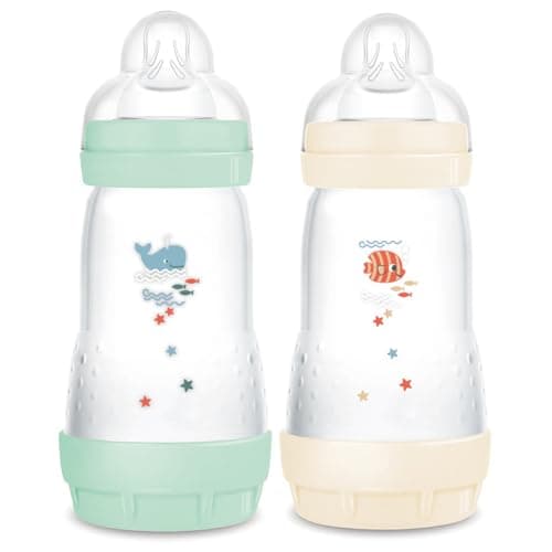 MAM Easy Start Anti-Colic Bottle 260 ml Mint + Cotton Teat Flow 2 x 2 - Image 2