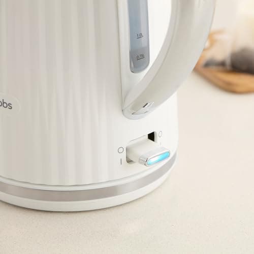 Russell Hobbs Eden 27360-70 Electric Kettle (Hot Water, Tea, Coffee, 1.7 L, Pressure Opening Lid, Perfect Pouring Spout, Removable and Washable Filter, Indicator Light, White, 2400W) - Image 5