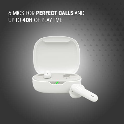 JBL Wave Flex 2, Écouteurs sans Fil Bluetooth, 40 h d'autonomie, Son JBL Pure Bass, Technologie Smart Ambient, résistance à l'eau et à la poussière IP54, Connexion multipoint, Noir - Image 3
