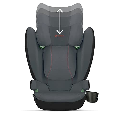 CYBEX Silver Solution B2 i-Fix Car Seat, Drinks Holder Included, for Cars with or without ISOFIX, 15 to 50 kg Approx. 3 to 12 Years, Steel Grey - Image 8