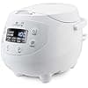 Yum Asia Panda Mini Rice Cooker with Ninja Ceramic Bowl and Advanced Fuzzy Logic (3.5 Cups, 0.63 Litre) 4 Rice Cooking Functions, 4 Multicooker Functions, 220-240V (Arctic White) - Image 2