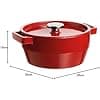 Pyrex - SlowCook Round Cast Iron Casserole Dish Suitable for All Heat Sources Including Induction Diameter 28 cm - Image 4
