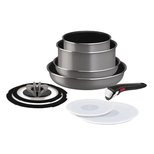 Ingenio Cassis Grey Tefal 9-Piece Cookware Set - All Heat Sources Except Induction - L1619192 - Image 2