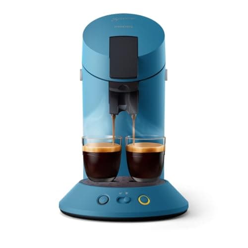 Senseo Original Plus Coffee Pod Machine, Coffee Boost Technology, 2 Cups at a Time, Recycled Plastic, Peacock Blue (CSA210/00) - Image 2
