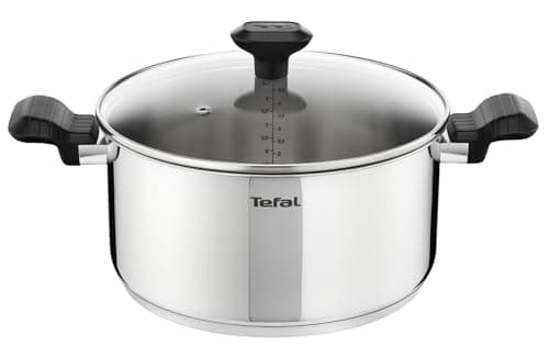 Tefal Comfort Max C9734604 Stewing Pot 24 cm + Glass Lid, Induction, High Quality Stainless Steel, Thermo-Insulated Handles, 10-Year Warranty - Image 3
