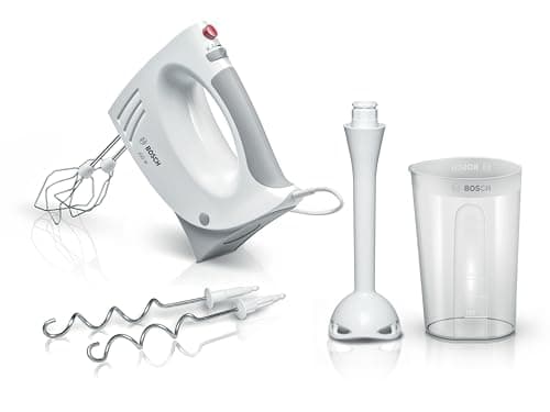 Bosch MFQ3540 – Versatile Mixer with Multiple Accessories – 450 W Power – Colour: White/Grey - Image 2