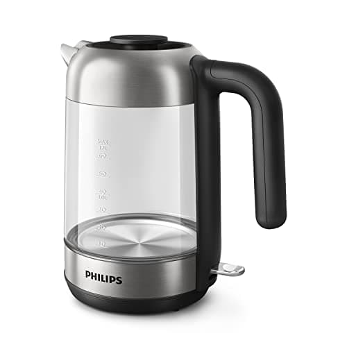 Philips 5000 Series Glass Electric Kettle - 1.7L Capacity, Flat Resistance for Fast Boiling, Anti-Limescale Sieve, 360° Wireless Base, Removable Lid, Blue Indicator Light (HD9339/80) - Image 6