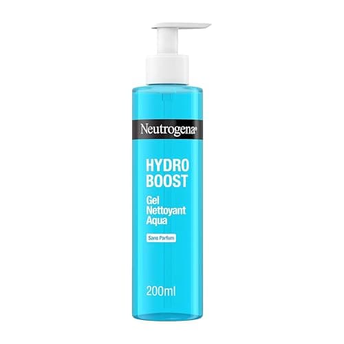 Neutrogena – Aqua-Gel Nettoyant Hydro Boost Sans Parfum (200 ml) – Soin visage hydratant à l’acide hyaluronique et glycérine – Nettoyant visage doux pour la peau et sans parfum - Image 2