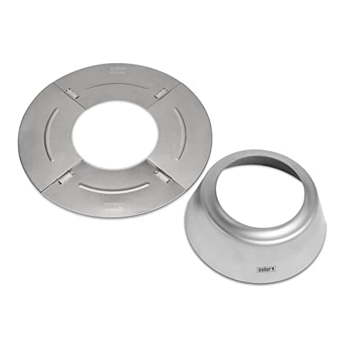Weber Carbon Heat Regulator for Charcoal Barbecues from Ø 57 cm, Stainless Steel, Fast or Slow Cooking, with Diffuser Ring – Silver (7666) - Image 3