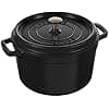 STAUB Cast iron casserole dish in black 24cm high - Image 2