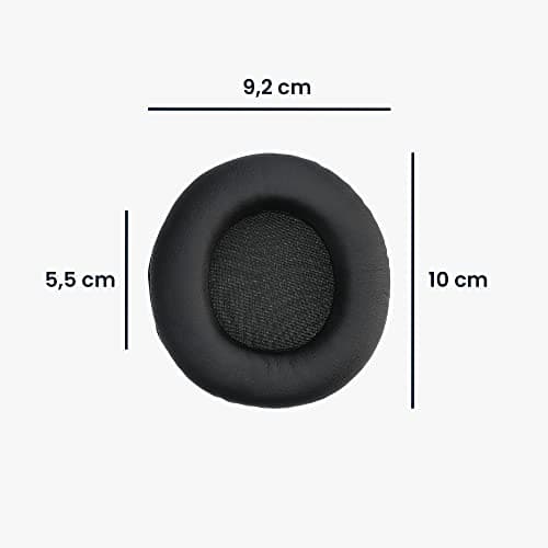 kwmobile 2 x Ear Pads Compatible with Sony MDR-DS7000 / RF6000 / RF6500 / CD470 - Foam Ear Pads for Headphones - Black - Image 5