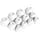 Okuli 12 x Silicone Earbuds for Sony WF-C500 Headphones Earphones in White - Image 2
