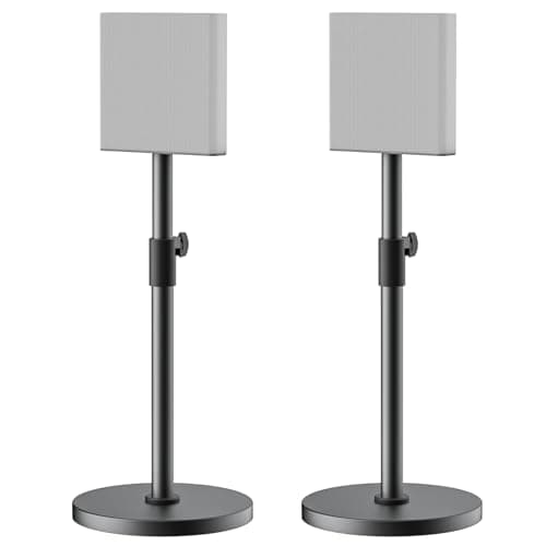 Pair of Speaker Stands for Sony Bravia Theatre Quad HT-A9M2, Height Adjustable, Cable Management (Stand Only) - Image 3