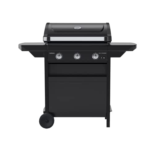 Campingaz Compact Class 3 L Gas Grill, Compact Barbecue Gas Grill Cart with 3 Aluminized Steel Burners, Lid with Thermom, Grease Collection Tray & 2 Folding Side Shelves, 7.5 kW - Image 2