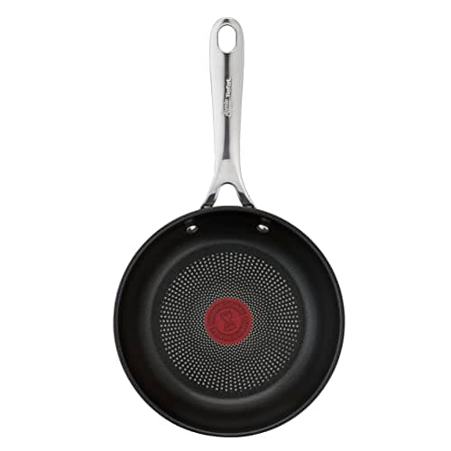 Tefal Jamie Olivers Cook's Direct Inox 8 Piece Cookware Set, 2 Frying Pans, 3 Saucepans + Lids, Non-Stick Coating, Cooking Indicator, Riveted Safe Handle, Induction E304S544 - Image 4