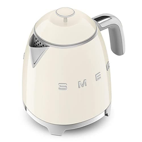 Smeg, KLF05CREU Small Electric Kettle 0.8 L, Stainless Steel Filter, Automatic Safety Shutdown, Water Level Indicator, Non-slip Base and Integrated Cord Storage, 1400 W Power, Cream - Image 3