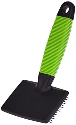 Ferplast Cat Brush - Short Medium & Long Hair - Soft Bristles, Rounded Heads - Ergonomic Soft Grip Handle - Size S, Green - Image 4
