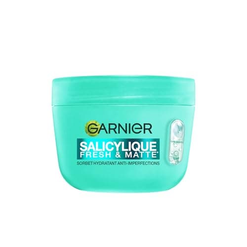 GARNIER – Salicylique – Crème Sorbet Hydratante Fresh et Matte - Crème Hydratante et Matifiante - Adoucit la Peau, Unifie le Teint, Réduit les Pores et l'Excès de Sébum - Tous Types de Peaux - 85 ml - Image 2
