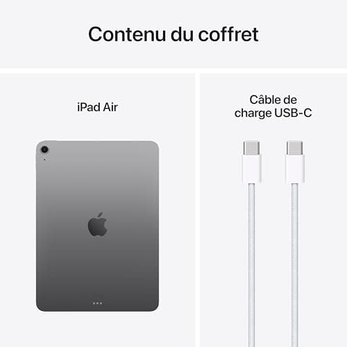 Apple iPad Air 11 Inch with M3 Chip: Apple Intelligence, Liquid Retina Display, 512GB, 12MP Front/Rear Cameras, Wi-Fi 6E, Touch ID, One-Day Battery Life - Space Gray - Image 8