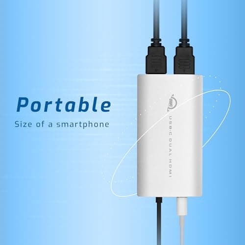 OWC USB-C Dual HDMI 4K Display Adapter with DisplayLink for Apple Mac Silicon M1 and M2 or other USB-C or Thunderbolt Mac or PC - Image 8