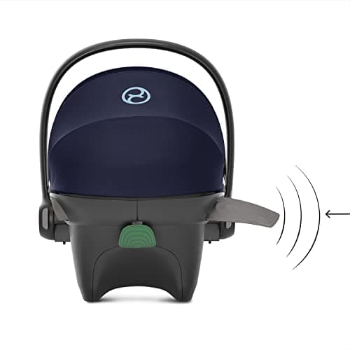 CYBEX Gold Aton S2 i-Size Case from Birth to Approximately 24 Months, Max. 13 kg, Newborn Reducer Cushion Included, SensorSafe Compatible, Ocean Blue - Image 5