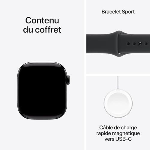Apple Watch Series 11 [GPS 42mm] Smart Watch with Obsidian Case and Black Sport Band, Sleep Score, Activity Tracker, Health Tracker, Screen Always On - Image 8