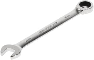 GEDORE red R07100150 Ratcheting Combination Spanner, Ratchet, Size 15 mm, Flat, 12-Point, Wrench,