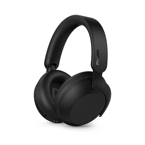 Philips TAH8000EBK/00 Casque Bluetooth Supra-auriculaire sans Fil – réduction du Bruit, 70 h d’autonomie, Compatible avec l’Assistant Vocal, idéal pour Les Voyages – Noir - Image 2