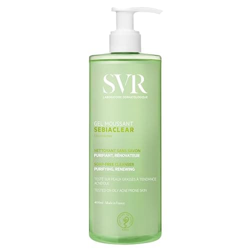 SVR - Sebiaclear Gel Moussant - Nettoyant purifiant anti-imperfections - Pour peaux mixtes à grasses, sensibles et à tendance acnéique - Gluconolactone4%, acide salicylique 0,5% - 400 ml - Image 3