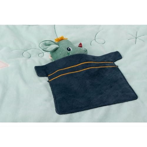 Lilliputiens Play Mat - Sleeping Bag - 2 in 1 Baby Joe the Dragon Mat - Sensory Play Mat and Cozy Sleeping Bag - Interactive Activities, Glow in the Dark Stars - 83463 - Image 5