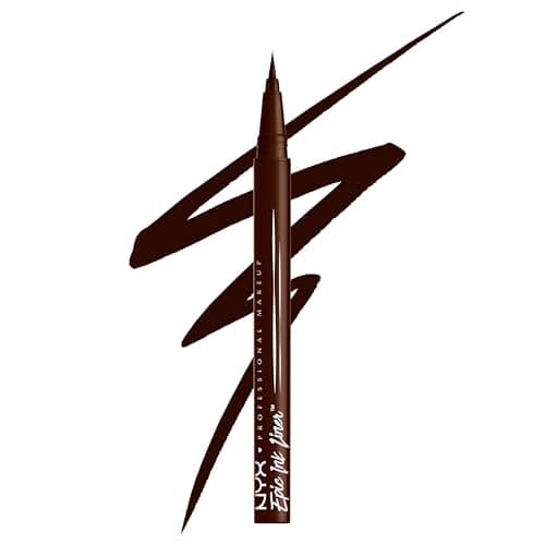 NYX Professional Makeup Eyeliner Liquide à Pointe Feutre Epic Ink Liner, Waterproof, Formule Vegan, Teinte : Milk Chocolate - Image 2