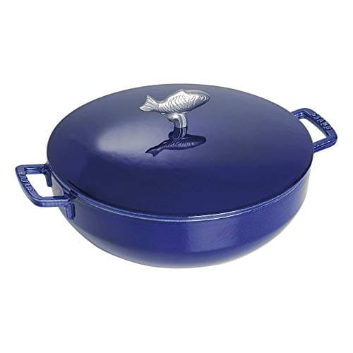 STAUB Cast Iron Casserole "du Pêcheur", Ø 28 cm, 4.65 L, Intense Blue - Image 2